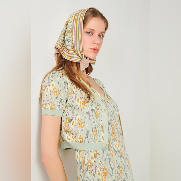 Floral dress with matching cardigan. Size L. NWT - Picture 4 of 6